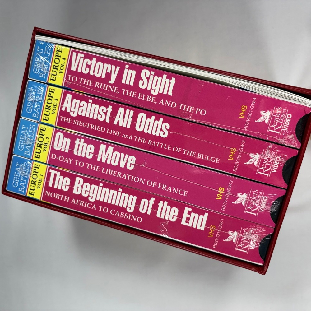 Great Battles of World War II VHS Set Readers Digest North Africa Western Europe